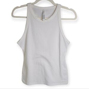 SKIMS Cotton Rib Tank, Size L, White, NWOT